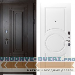 Заводские двери  Италия венге - Неаполь Белый софт
