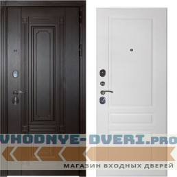 Заводские двери  Италия венге - Стокгольм Эмалит белая