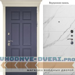 Стокгольм темно синий панель мрамор Тривия