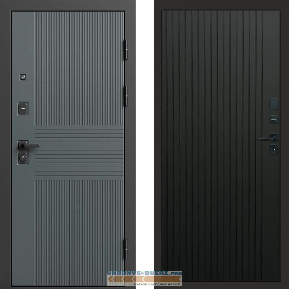 Входная дверь Селект Flat черный кварц