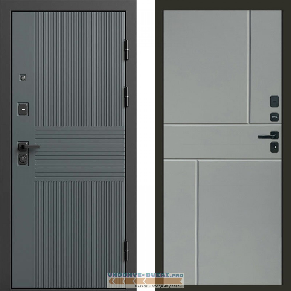 Входная дверь Селект Горизонт Grey софт