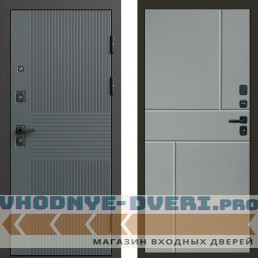 Входная дверь Селект Горизонт Grey софт