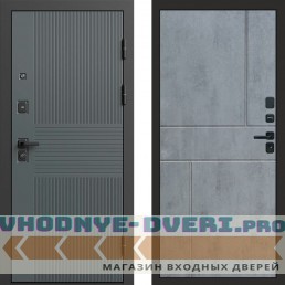 Входная дверь Селект Горизонт бетон темный