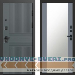 Входная дверь Селект Зеркало grey софт