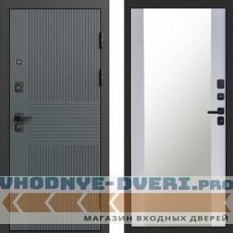 Входная дверь Селект Зеркало белый софт