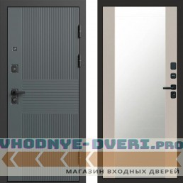 Входная дверь Селект Зеркало слоновая кость