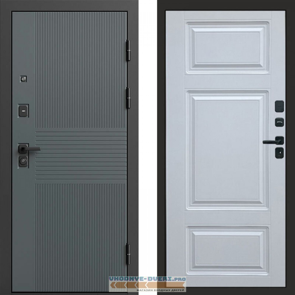 Входная дверь Селект Лион белый софт