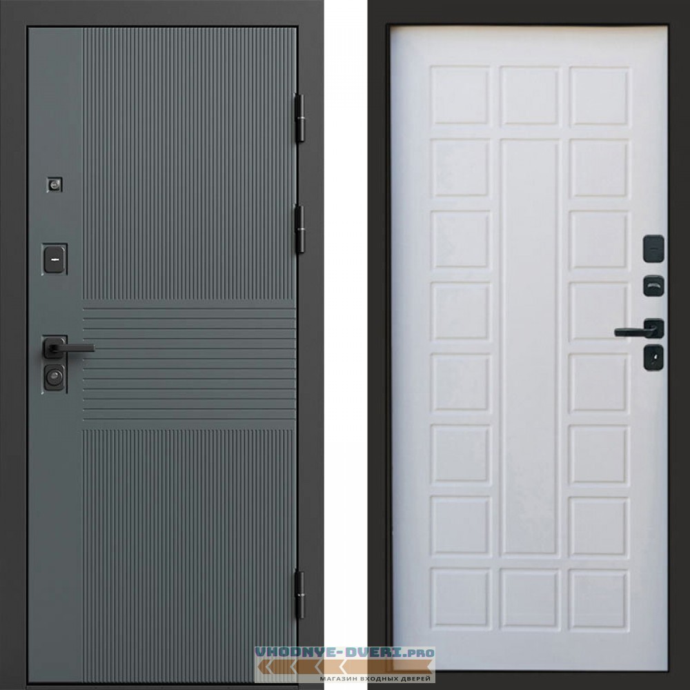 Входная дверь Селект Престиж белое дерево