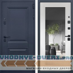 Входная дверь Адванс Классик Зеркало Белый Матовый Входная дверь Адванс Классик Зеркало Белый Матовый