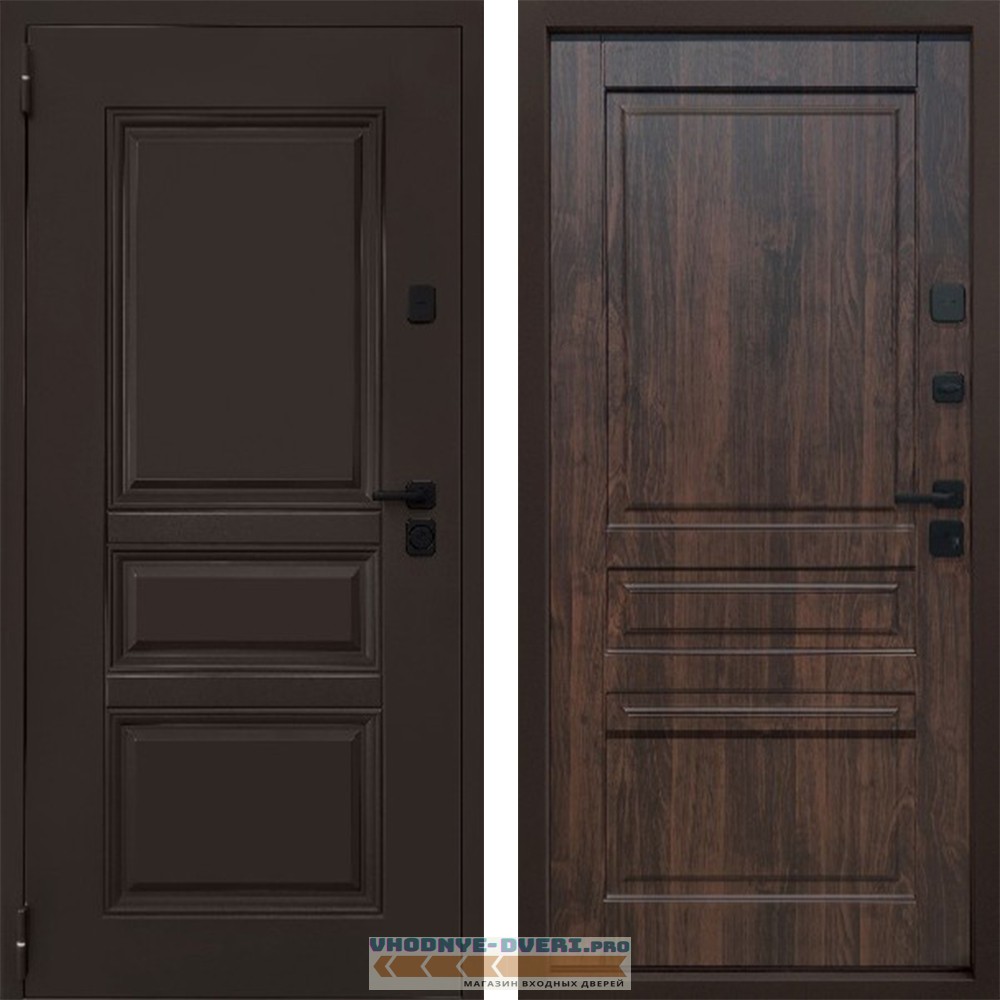 Входная дверь Адванс Термо 4К 8019 Орех Темный 