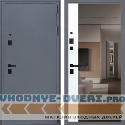 Стальная дверь "Беркут" с зеркалом (адаптивная замковая часть)