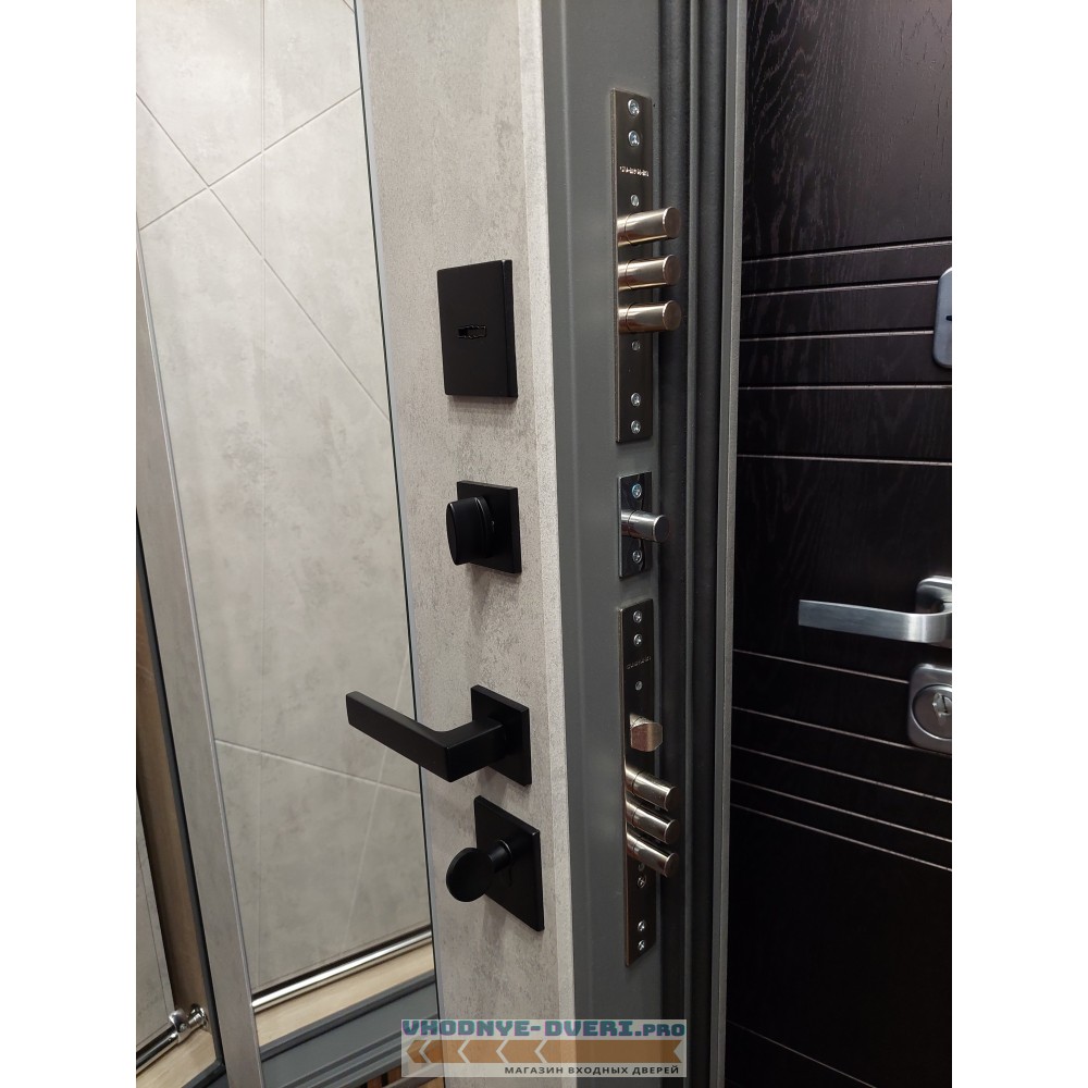 Входная металлическая Дверь АСД "Дуэт Б" с зеркалом