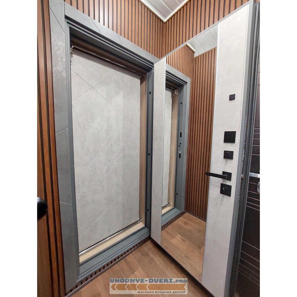 Входная металлическая Дверь АСД "Дуэт Б" с зеркалом