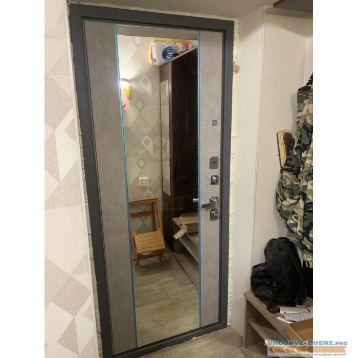Входная металлическая Дверь АСД Дуэт Б с зеркалом