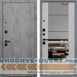 Входная металлическая Дверь АСД "Дуэт Б" с зеркалом