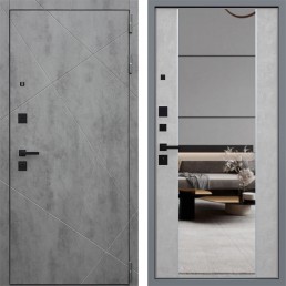 Входная металлическая Дверь АСД "Дуэт Б" с зеркалом