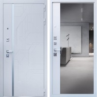 Стальная дверь «Эверест» с зеркалом