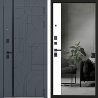 Стальная дверь "Forest" с зеркалом