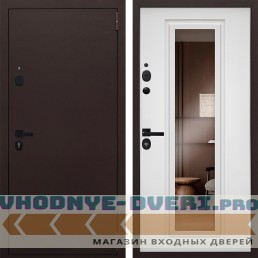 Стальная дверь "Комфорт" с зеркалом (биометрическая дверная ручка Smart lock T888)