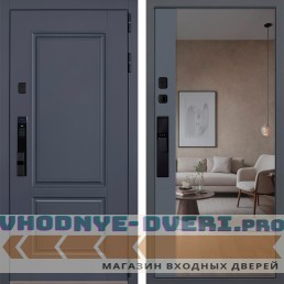 Стальная дверь "Ledo" с зеркалом графит (биометрический замок Smart lock Y23) Стальная дверь "Ledo" с зеркалом графит (биометрический замок Smart lock Y23)