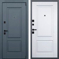 Стальная входная дверь АСД "Гермес Неоклассика" белый матовый