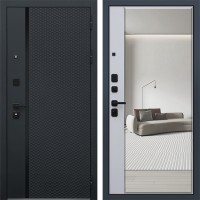 Стальная дверь «Ньюкасл с зеркалом»