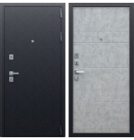 Входная металлическая дверь АСД Спартак Б (Букле Графит / Бетон светлый)