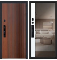 Стальная дверь "Velvet" с зеркалом (биометрический замок Smart lock Y12)
