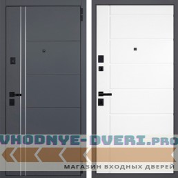 Стальная дверь "Vegas" (умная электронная дверная ручка с отпечатком пальца Smart lock T888 Черная)