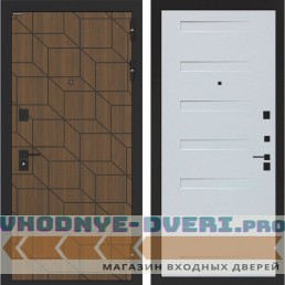 Входная дверь BN-03 с панелью ФЛ-691 Дуб кантри белый