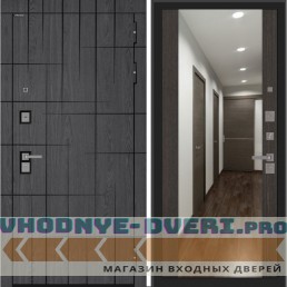 Входная дверь BN-09 с зеркалом ФЛЗ-1 Венге Входная дверь BN-09 с зеркалом ФЛЗ-1 Венге