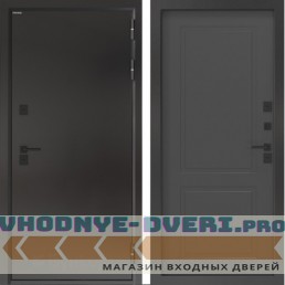 Входная дверь BN-10 Тепло плюс ФЛ-609 Графит софт