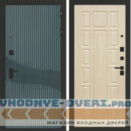 Входная дверь BN-13 с панелью ФЛ-244 Беленый дуб