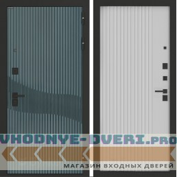 Входная дверь BN-13 с панелью ХОМС Белый софт рельеф