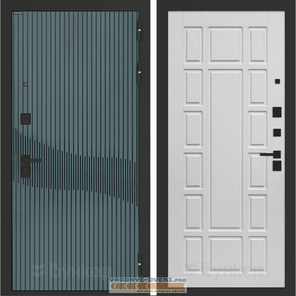 Входная дверь BN-13 с панелью ФЛ-244 Белое дерево