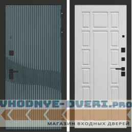 Входная дверь BN-13 с панелью ФЛ-244 Белое дерево