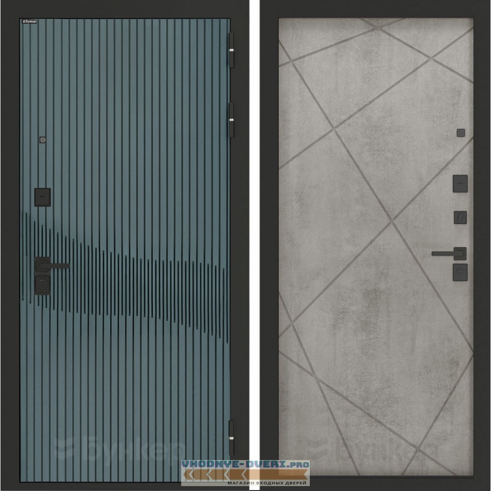 Входная дверь BN-13 с панелью ФЛ-291 Бетон серый (светлый)