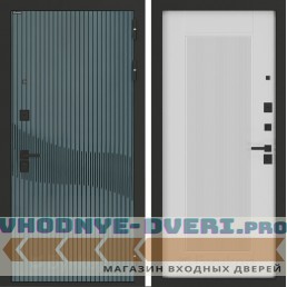 Входная дверь BN-13 с панелью АМСТРОД Белый софт рельеф