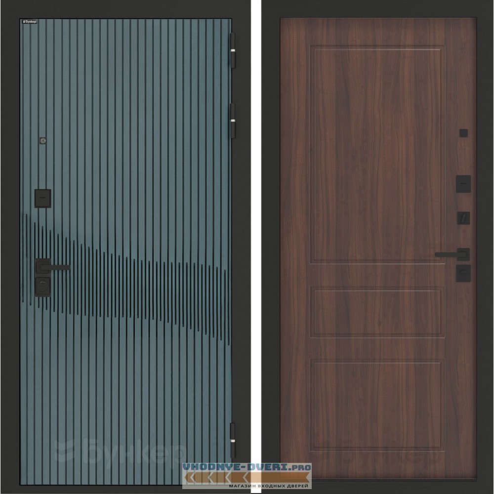 Входная дверь BN-13 с панелью ФЛ-116 Орех бренди