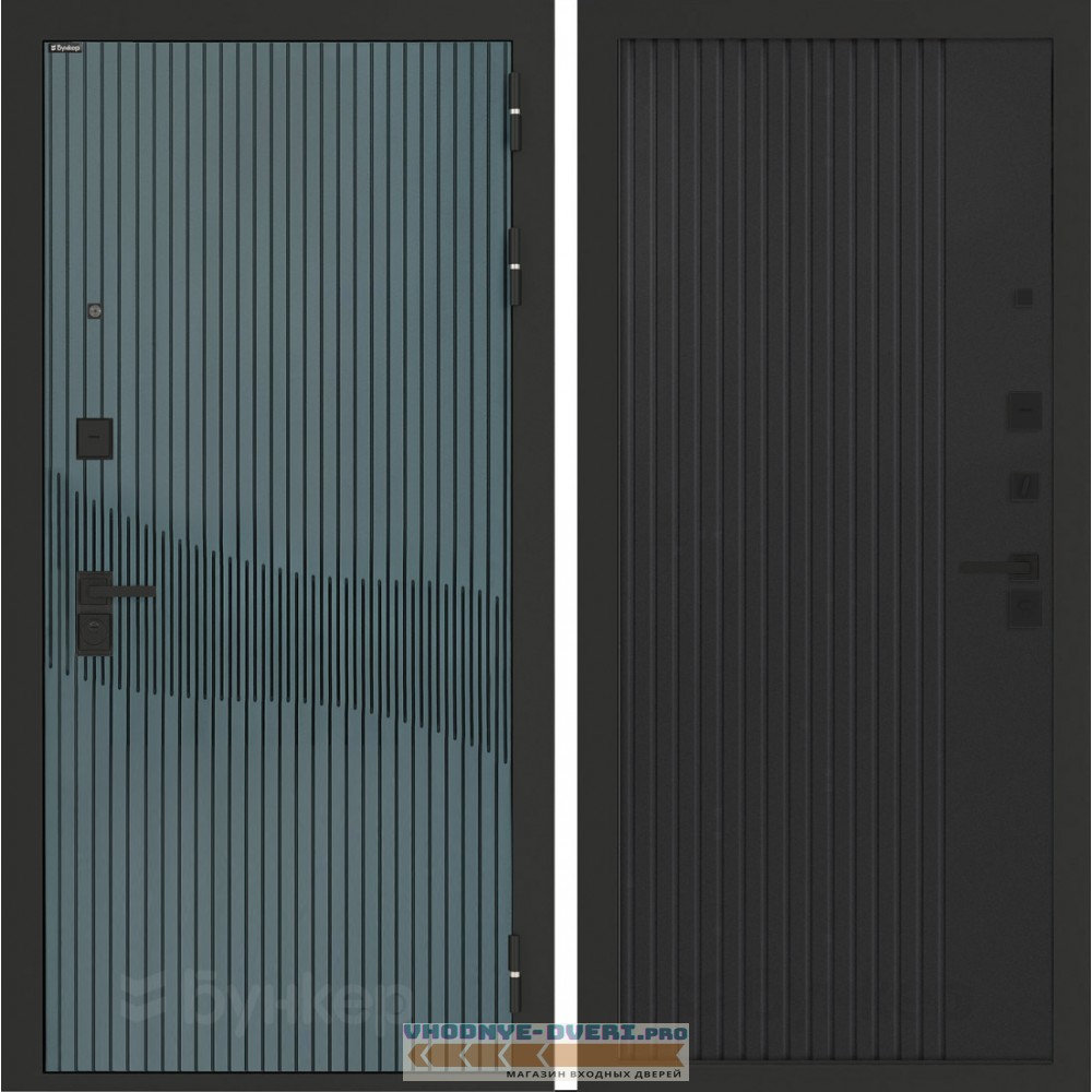 Входная дверь BN-13 с панелью ХОМС Черный кварц