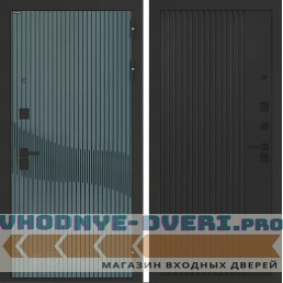 Входная дверь BN-13 с панелью ХОМС Черный кварц
