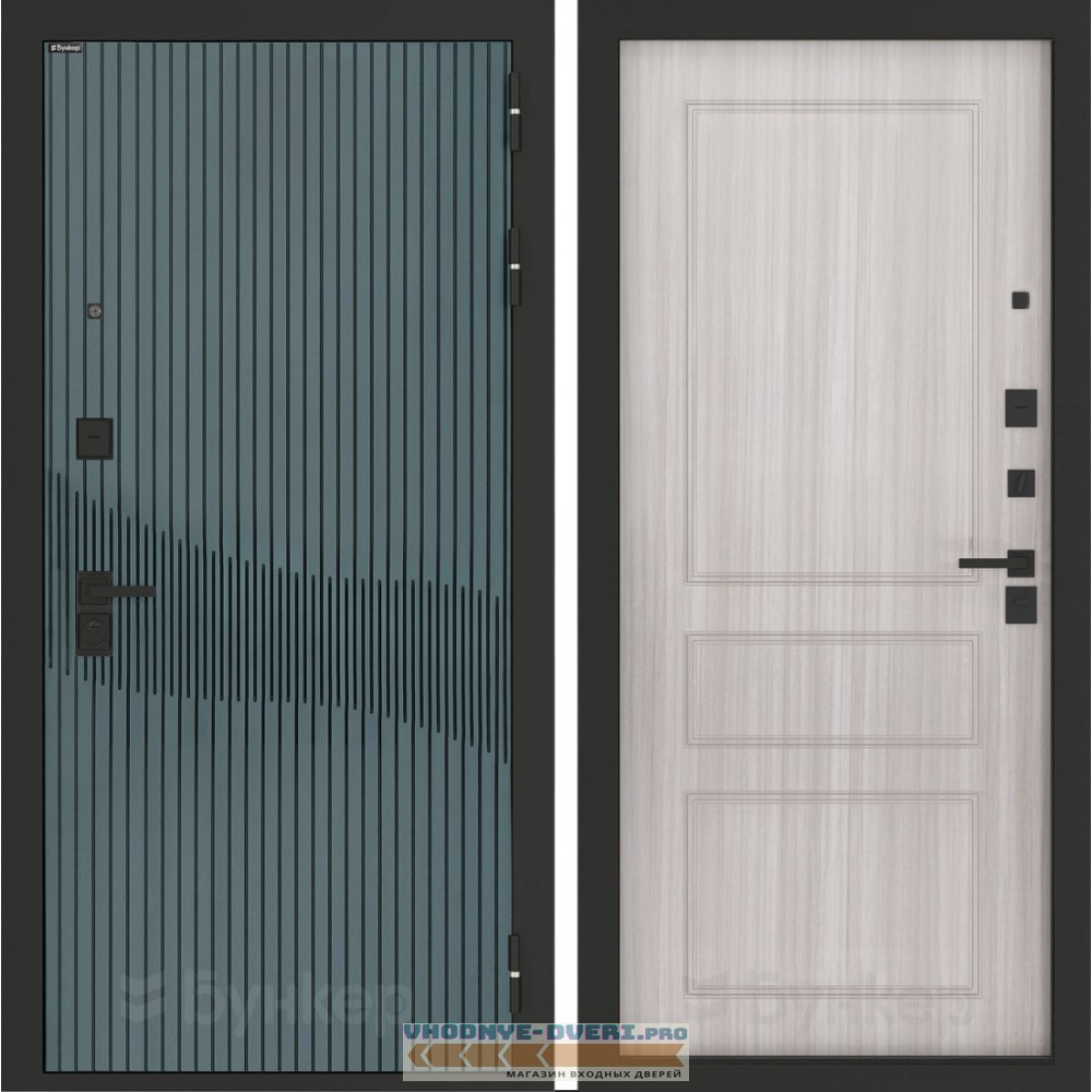 Входная дверь BN-13 с панелью ФЛ-116 Сандал белый