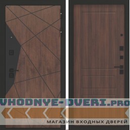 Входная дверь БН-14 с панелью ФЛ-116 Орех бренди