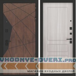 Входная дверь БН-14 с панелью ФЛ-116 Сандал белый