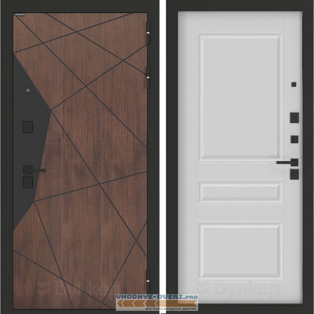 Входная дверь БН-14 с панелью ФЛ-711 Белый софт