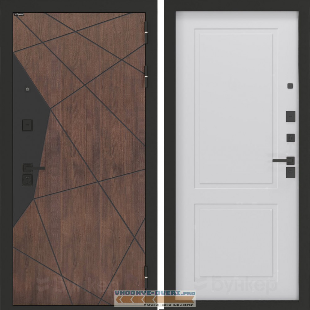 Входная дверь БН-14 с панелью ФЛ-609 Белый софт