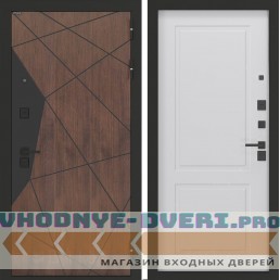 Входная дверь БН-14 с панелью ФЛ-609 Белый софт