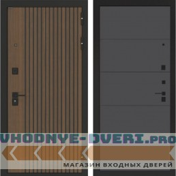 Входная дверь BN-02 с панелью ФЛ-649 Графит софт