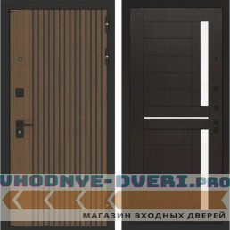 Входная дверь BN-02 Соренто белое стекло Венге