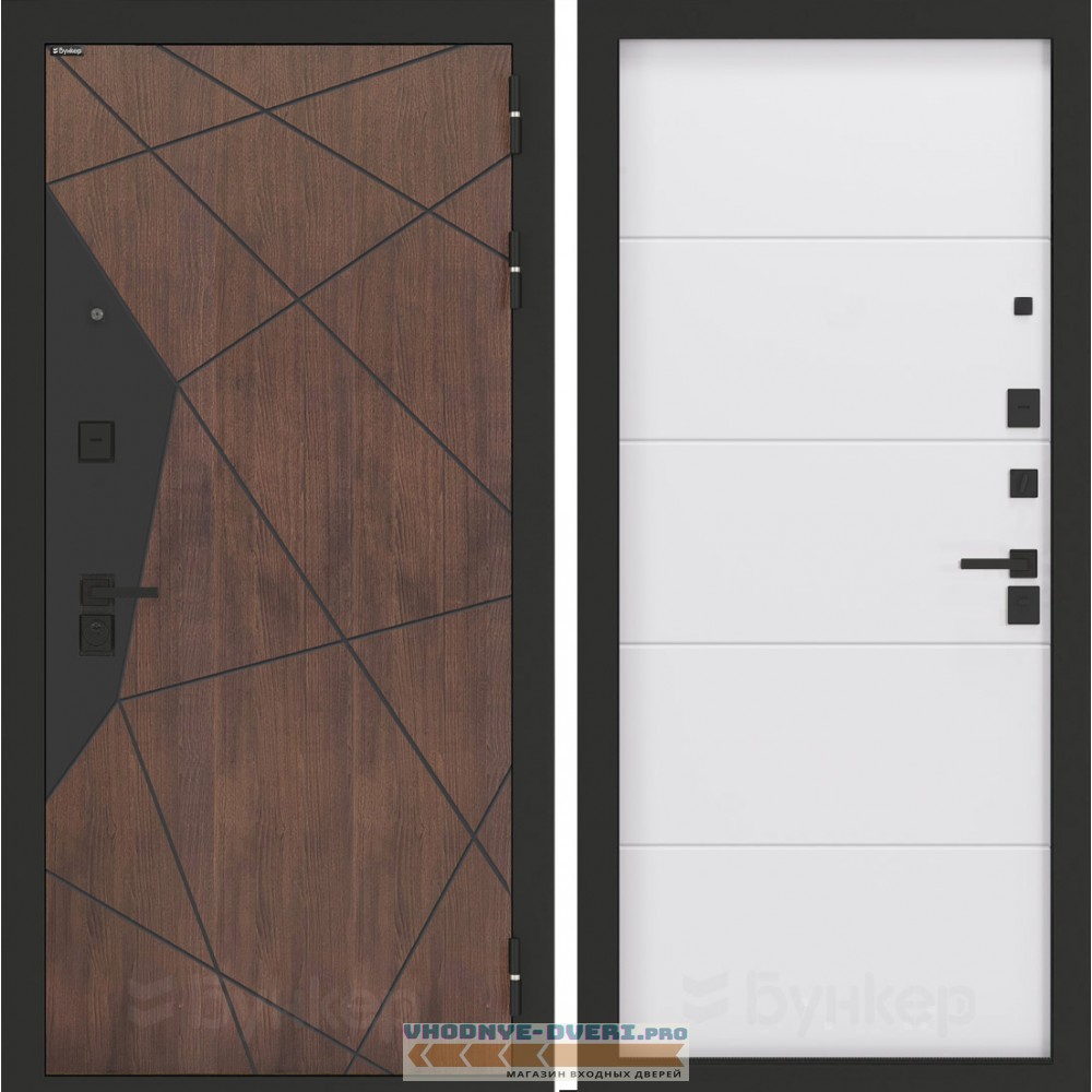 Входная дверь БН-14 с панелью ФЛ-649 Белый софт